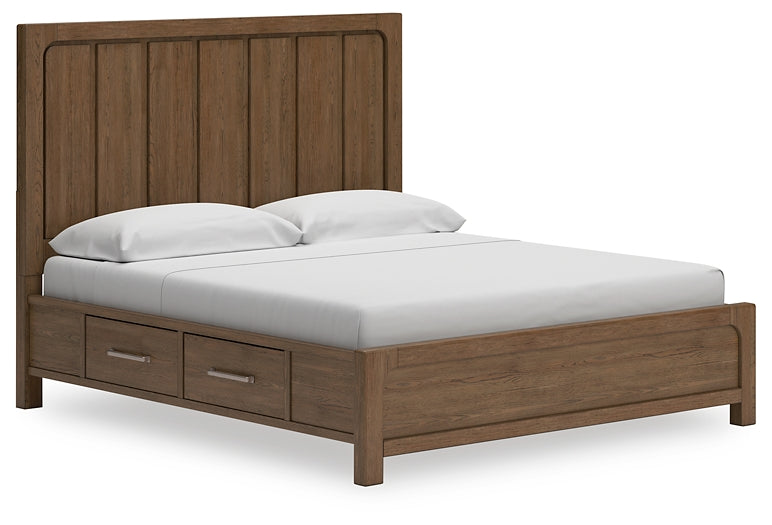 Cabalynn California King Panel Bed with Dresser, Chest and Nightstand