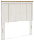 Linnocreek Full Panel Headboard with Mirrored Dresser